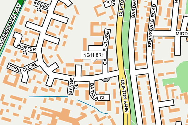 NG11 8RH map - OS OpenMap – Local (Ordnance Survey) NG11 8RH map - OS OpenMap – Local (Ordnance Survey)