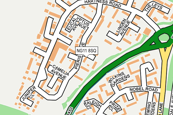 NG11 8SQ map - OS OpenMap – Local (Ordnance Survey) NG11 8SQ map - OS OpenMap – Local (Ordnance Survey)