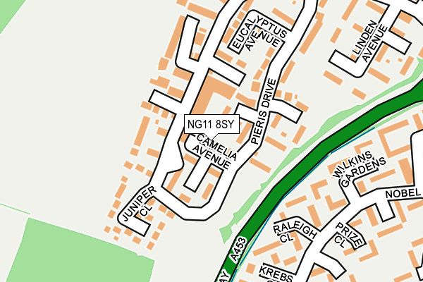 NG11 8SY map - OS OpenMap – Local (Ordnance Survey) NG11 8SY map - OS OpenMap – Local (Ordnance Survey)