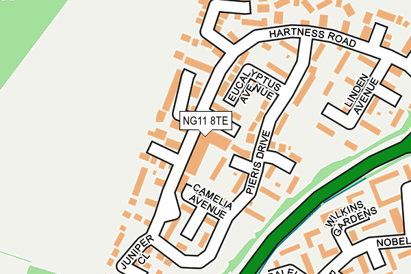 NG11 8TE map - OS OpenMap – Local (Ordnance Survey) NG11 8TE map - OS OpenMap – Local (Ordnance Survey)