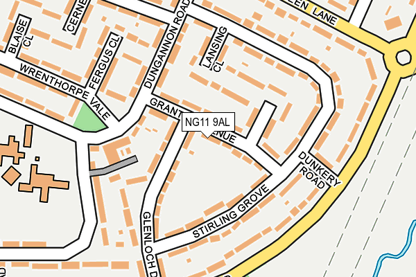 NG11 9AL map - OS OpenMap – Local (Ordnance Survey) NG11 9AL map - OS OpenMap – Local (Ordnance Survey)