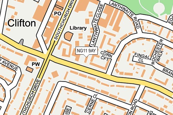 NG11 9AY map - OS OpenMap – Local (Ordnance Survey) NG11 9AY map - OS OpenMap – Local (Ordnance Survey)