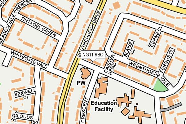 NG11 9BQ map - OS OpenMap – Local (Ordnance Survey) NG11 9BQ map - OS OpenMap – Local (Ordnance Survey)