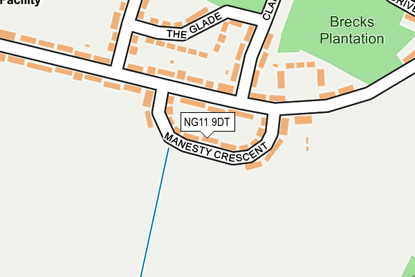 NG11 9DT map - OS OpenMap – Local (Ordnance Survey) NG11 9DT map - OS OpenMap – Local (Ordnance Survey)