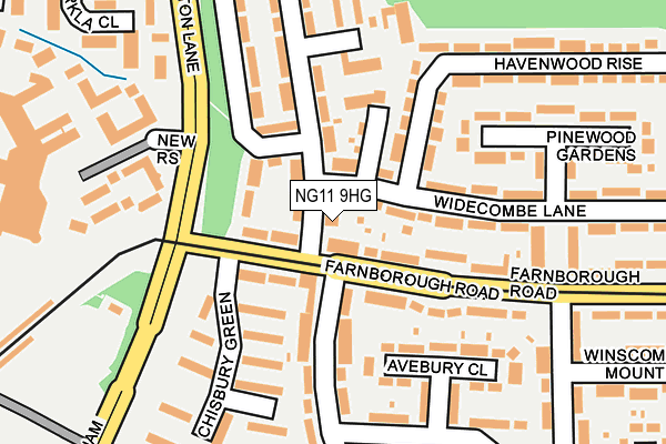 NG11 9HG map - OS OpenMap – Local (Ordnance Survey) NG11 9HG map - OS OpenMap – Local (Ordnance Survey)
