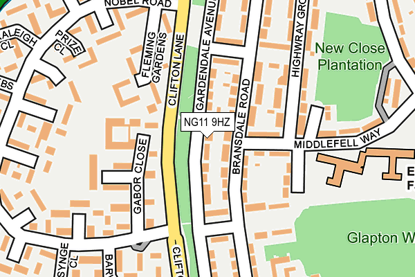 NG11 9HZ map - OS OpenMap – Local (Ordnance Survey) NG11 9HZ map - OS OpenMap – Local (Ordnance Survey)