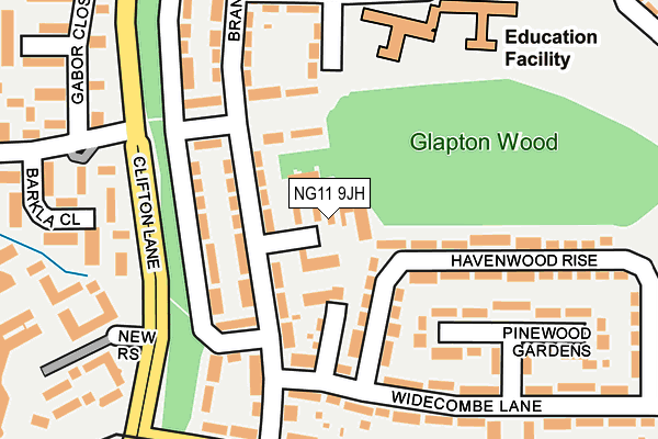 NG11 9JH map - OS OpenMap – Local (Ordnance Survey) NG11 9JH map - OS OpenMap – Local (Ordnance Survey)