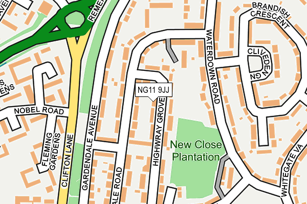 NG11 9JJ map - OS OpenMap – Local (Ordnance Survey) NG11 9JJ map - OS OpenMap – Local (Ordnance Survey)