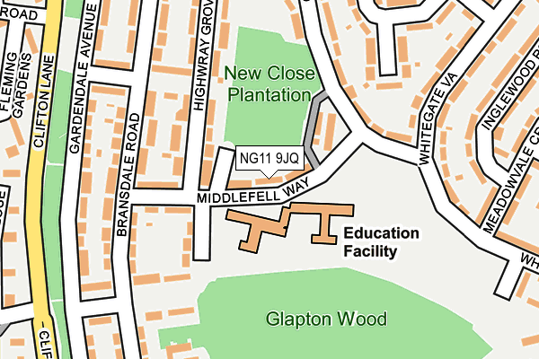 NG11 9JQ map - OS OpenMap – Local (Ordnance Survey) NG11 9JQ map - OS OpenMap – Local (Ordnance Survey)