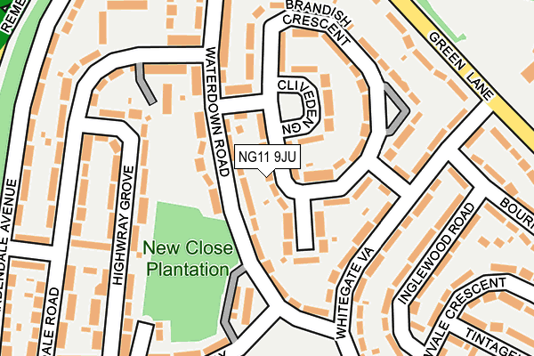 NG11 9JU map - OS OpenMap – Local (Ordnance Survey) NG11 9JU map - OS OpenMap – Local (Ordnance Survey)