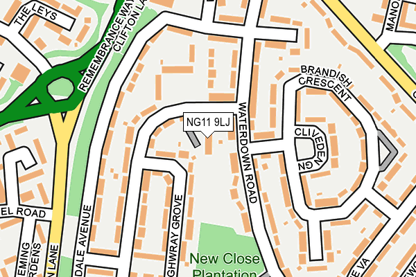 NG11 9LJ map - OS OpenMap – Local (Ordnance Survey) NG11 9LJ map - OS OpenMap – Local (Ordnance Survey)