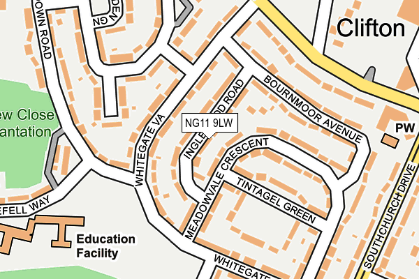 NG11 9LW map - OS OpenMap – Local (Ordnance Survey) NG11 9LW map - OS OpenMap – Local (Ordnance Survey)