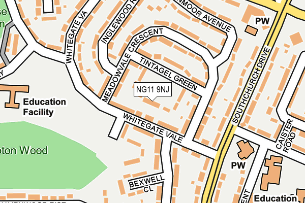 NG11 9NJ map - OS OpenMap – Local (Ordnance Survey) NG11 9NJ map - OS OpenMap – Local (Ordnance Survey)