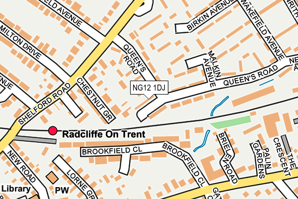 NG12 1DJ map - OS OpenMap – Local (Ordnance Survey) NG12 1DJ map - OS OpenMap – Local (Ordnance Survey)