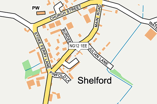 NG12 1EE map - OS OpenMap – Local (Ordnance Survey) NG12 1EE map - OS OpenMap – Local (Ordnance Survey)