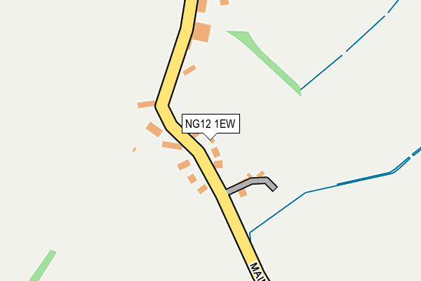 NG12 1EW map - OS OpenMap – Local (Ordnance Survey) NG12 1EW map - OS OpenMap – Local (Ordnance Survey)