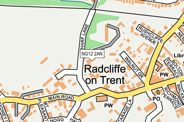 NG12 2AN map - OS OpenMap – Local (Ordnance Survey) NG12 2AN map - OS OpenMap – Local (Ordnance Survey)