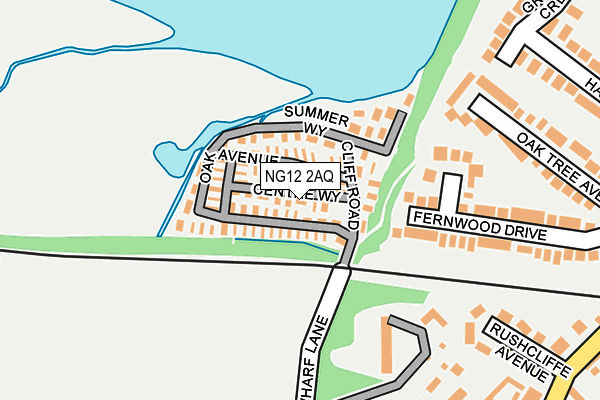 NG12 2AQ map - OS OpenMap – Local (Ordnance Survey) NG12 2AQ map - OS OpenMap – Local (Ordnance Survey)