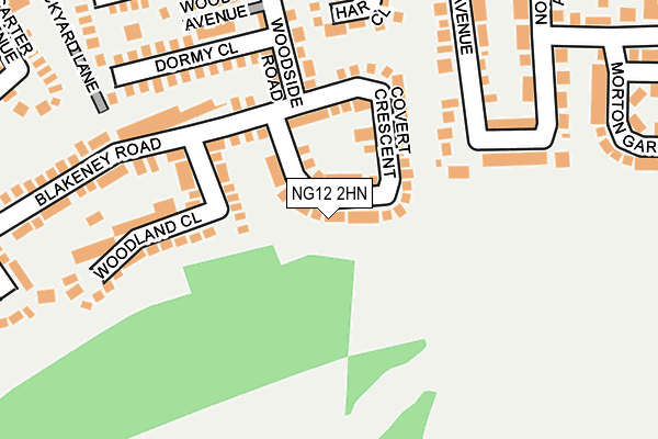 NG12 2HN map - OS OpenMap – Local (Ordnance Survey) NG12 2HN map - OS OpenMap – Local (Ordnance Survey)