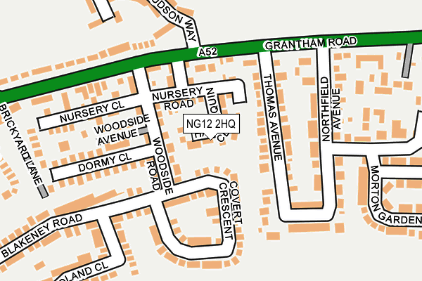 NG12 2HQ map - OS OpenMap – Local (Ordnance Survey) NG12 2HQ map - OS OpenMap – Local (Ordnance Survey)