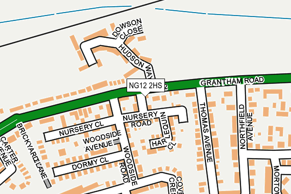NG12 2HS map - OS OpenMap – Local (Ordnance Survey) NG12 2HS map - OS OpenMap – Local (Ordnance Survey)