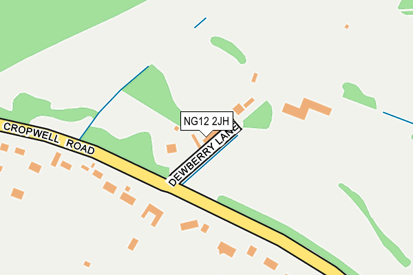 NG12 2JH map - OS OpenMap – Local (Ordnance Survey) NG12 2JH map - OS OpenMap – Local (Ordnance Survey)