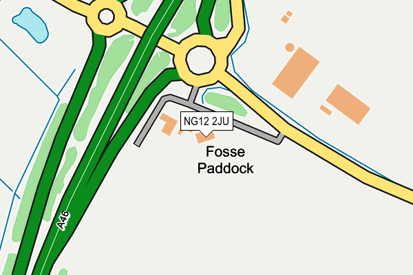 NG12 2JU map - OS OpenMap – Local (Ordnance Survey) NG12 2JU map - OS OpenMap – Local (Ordnance Survey)