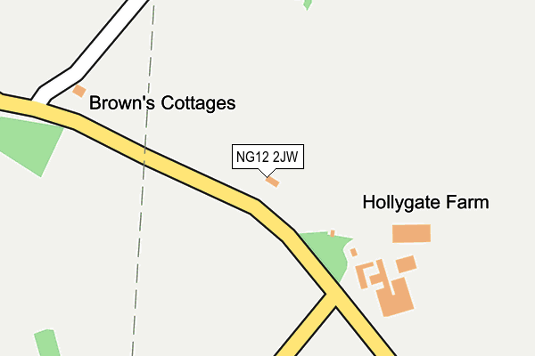 NG12 2JW map - OS OpenMap – Local (Ordnance Survey) NG12 2JW map - OS OpenMap – Local (Ordnance Survey)
