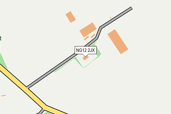 NG12 2JX map - OS OpenMap – Local (Ordnance Survey) NG12 2JX map - OS OpenMap – Local (Ordnance Survey)