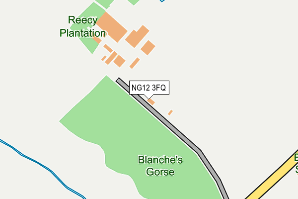 NG12 3FQ map - OS OpenMap – Local (Ordnance Survey) NG12 3FQ map - OS OpenMap – Local (Ordnance Survey)