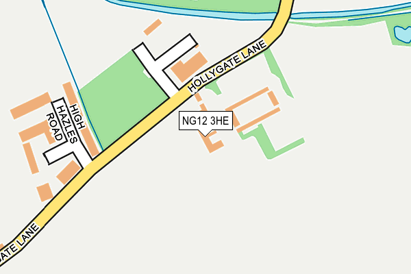 NG12 3HE map - OS OpenMap – Local (Ordnance Survey) NG12 3HE map - OS OpenMap – Local (Ordnance Survey)