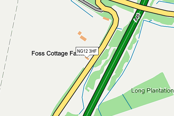 NG12 3HF map - OS OpenMap – Local (Ordnance Survey) NG12 3HF map - OS OpenMap – Local (Ordnance Survey)