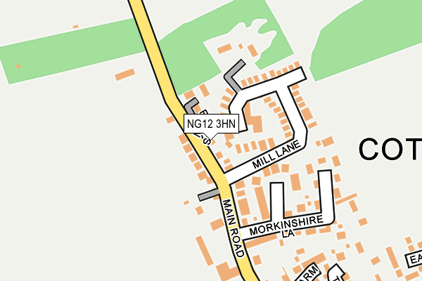 NG12 3HN map - OS OpenMap – Local (Ordnance Survey) NG12 3HN map - OS OpenMap – Local (Ordnance Survey)