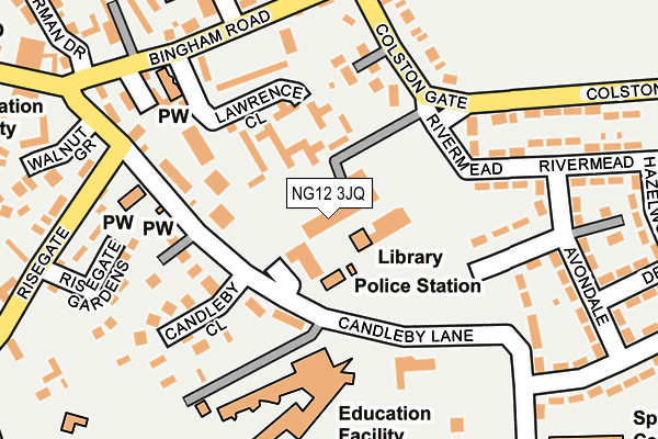 NG12 3JQ map - OS OpenMap – Local (Ordnance Survey) NG12 3JQ map - OS OpenMap – Local (Ordnance Survey)
