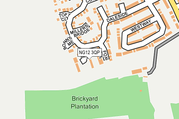 NG12 3QP map - OS OpenMap – Local (Ordnance Survey) NG12 3QP map - OS OpenMap – Local (Ordnance Survey)