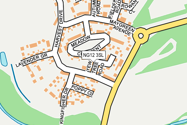 NG12 3SL map - OS OpenMap – Local (Ordnance Survey) NG12 3SL map - OS OpenMap – Local (Ordnance Survey)