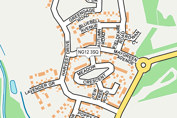 NG12 3SQ map - OS OpenMap – Local (Ordnance Survey) NG12 3SQ map - OS OpenMap – Local (Ordnance Survey)
