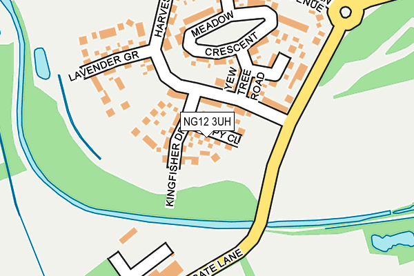 NG12 3UH map - OS OpenMap – Local (Ordnance Survey) NG12 3UH map - OS OpenMap – Local (Ordnance Survey)