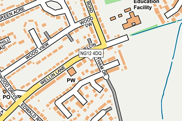 NG12 4DQ map - OS OpenMap – Local (Ordnance Survey) NG12 4DQ map - OS OpenMap – Local (Ordnance Survey)