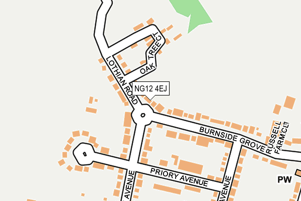 NG12 4EJ map - OS OpenMap – Local (Ordnance Survey) NG12 4EJ map - OS OpenMap – Local (Ordnance Survey)