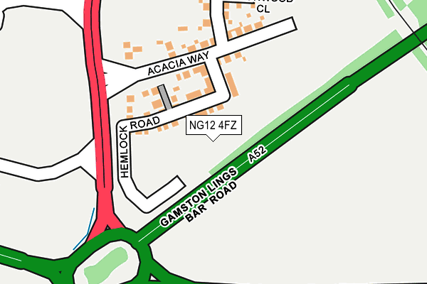 NG12 4FZ map - OS OpenMap – Local (Ordnance Survey) NG12 4FZ map - OS OpenMap – Local (Ordnance Survey)