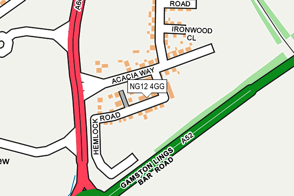 NG12 4GG map - OS OpenMap – Local (Ordnance Survey) NG12 4GG map - OS OpenMap – Local (Ordnance Survey)