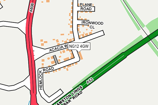 NG12 4GW map - OS OpenMap – Local (Ordnance Survey) NG12 4GW map - OS OpenMap – Local (Ordnance Survey)