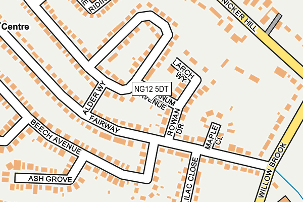 NG12 5DT map - OS OpenMap – Local (Ordnance Survey) NG12 5DT map - OS OpenMap – Local (Ordnance Survey)