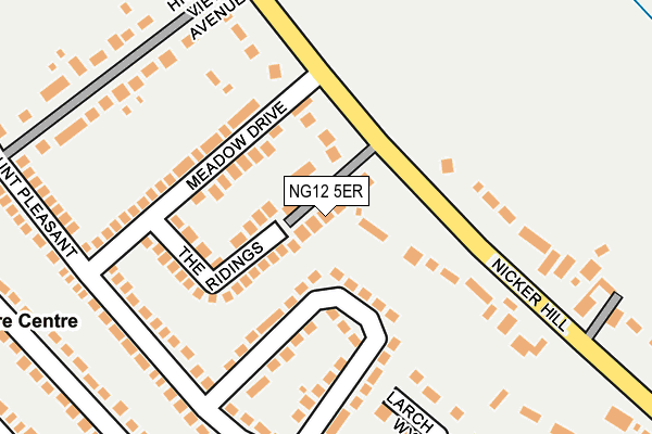 NG12 5ER map - OS OpenMap – Local (Ordnance Survey) NG12 5ER map - OS OpenMap – Local (Ordnance Survey)
