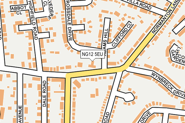 NG12 5EU map - OS OpenMap – Local (Ordnance Survey) NG12 5EU map - OS OpenMap – Local (Ordnance Survey)