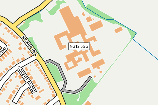 NG12 5GG map - OS OpenMap – Local (Ordnance Survey) NG12 5GG map - OS OpenMap – Local (Ordnance Survey)