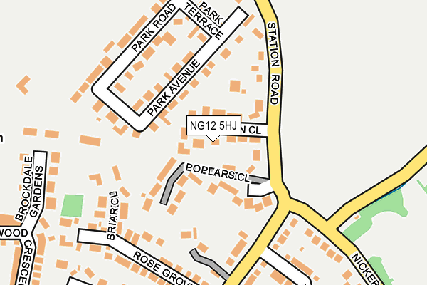 NG12 5HJ map - OS OpenMap – Local (Ordnance Survey) NG12 5HJ map - OS OpenMap – Local (Ordnance Survey)