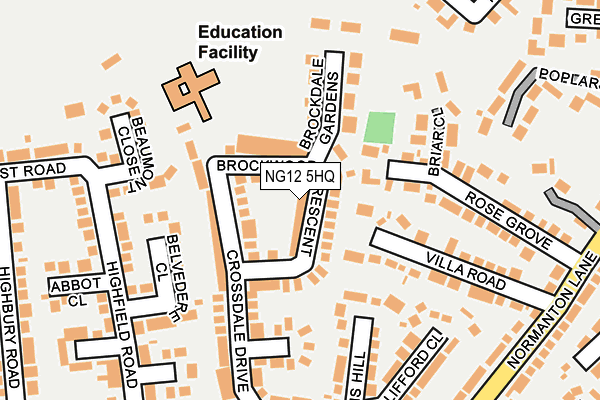 NG12 5HQ map - OS OpenMap – Local (Ordnance Survey) NG12 5HQ map - OS OpenMap – Local (Ordnance Survey)