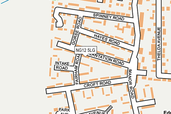 NG12 5LG map - OS OpenMap – Local (Ordnance Survey) NG12 5LG map - OS OpenMap – Local (Ordnance Survey)